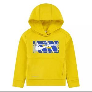 NWT Nike Boys Yellow Fleece Pullover Hoodie Sweatshirt - Size 4 and 6